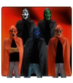 Set Horror (mantello Cappuccio E Maschera In Eva)