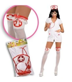 Set Infermiera (cerchietto,stetoscopio,siringopenna E Giarrettiera)