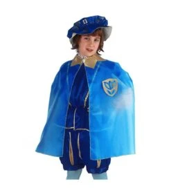 Set Principe Azzurro (mantello In Taffetas E Cappello)