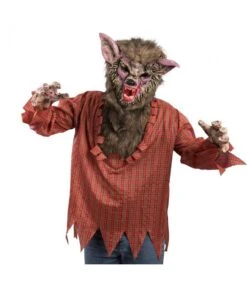 Set Uomo Lupo (camicia Pelo E Maschera)