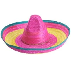 SOMBRERO IN PAGLIA DIAM. CM. 50 COLOR ASS.