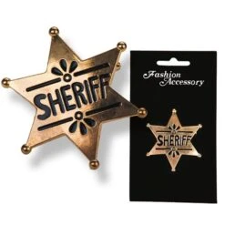 STELLA SCERIFFO ORO/ARGENTO IN METALLO