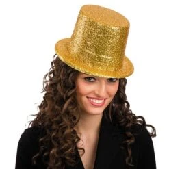 TUBA CON GLITTER ORO H. CM. 13 CA.