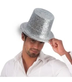 Tuba Glitter Argento In Plastica H. Cm. 13 Ca.