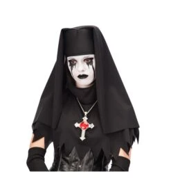 VELO SUORA NERO IN TESSUTO