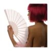 VENTAGLIO IN TESSUTO BIANCO -Pelatelli ventaglio in tessuto bianco