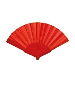 VENTAGLIO IN TESSUTO ROSSO