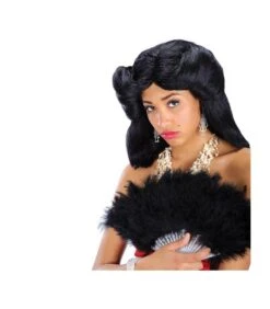 VENTAGLIO MARABOUT NERO DIAM.CM.50